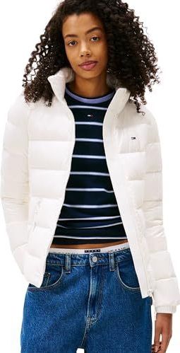 Tommy Jeans - Tussenjas - Wit - Gewatteerde Jas - Slanke Pasvorm