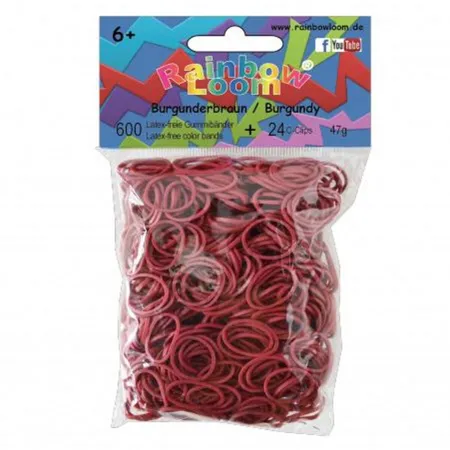 Original Rainbow Loom® Gummibänder, burgunderbraun