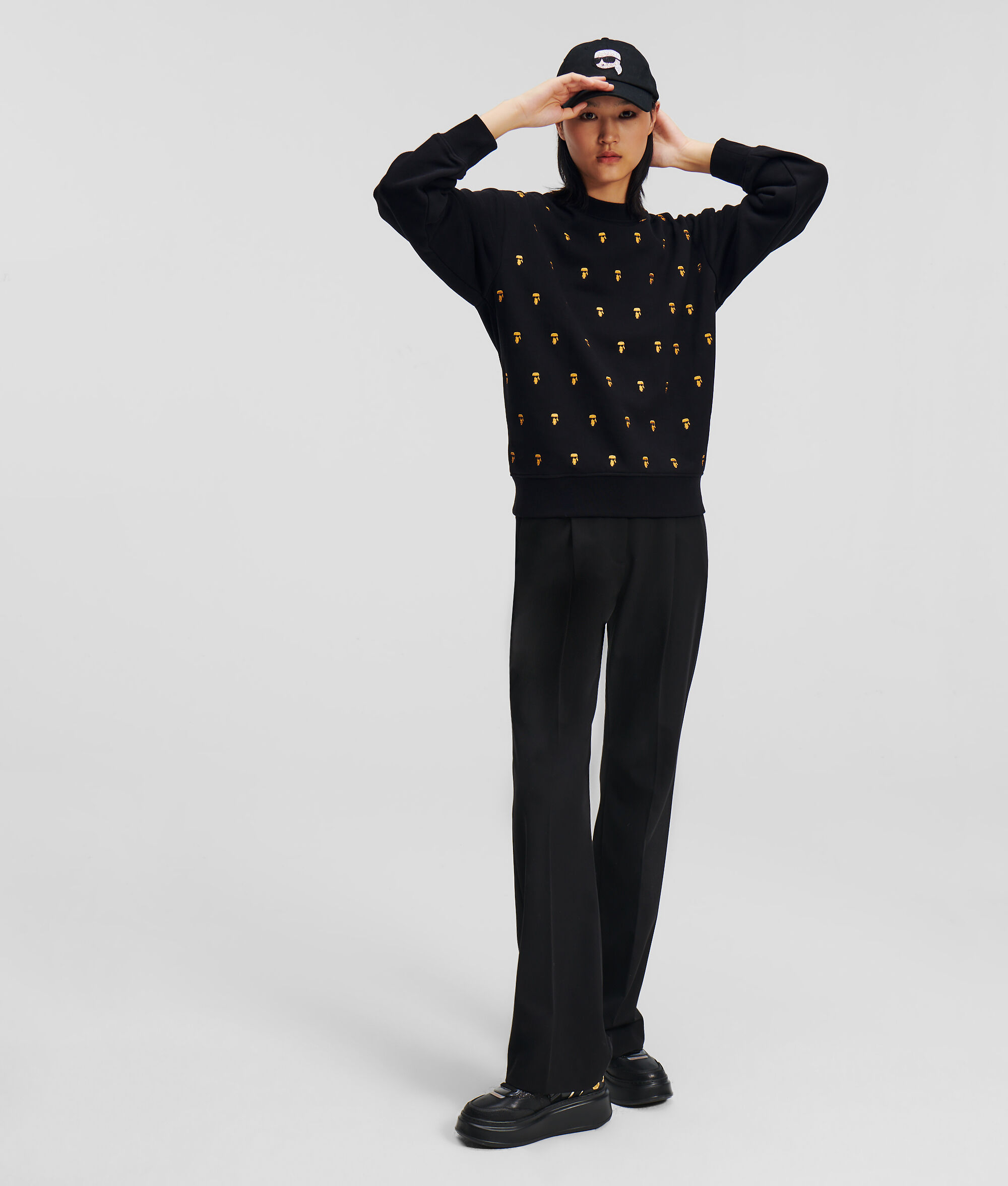 SWEAT-SHIRT À BRODERIE MÉTALLISÉE K/IKONIK