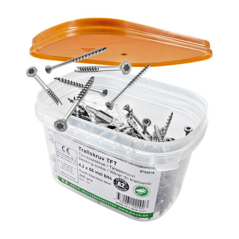Terrasseskrue 200-pk 4,2x55 mm