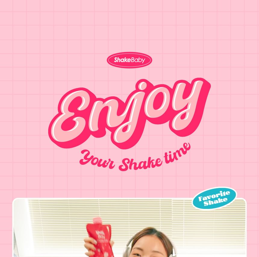 ShakeBaby - Shake met veel eiwitten en weinig suiker - 5 soorten