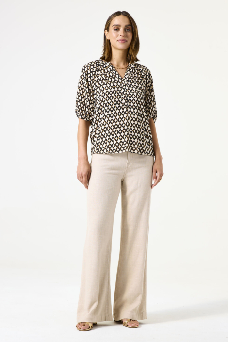 Garcia ecru dames blouse