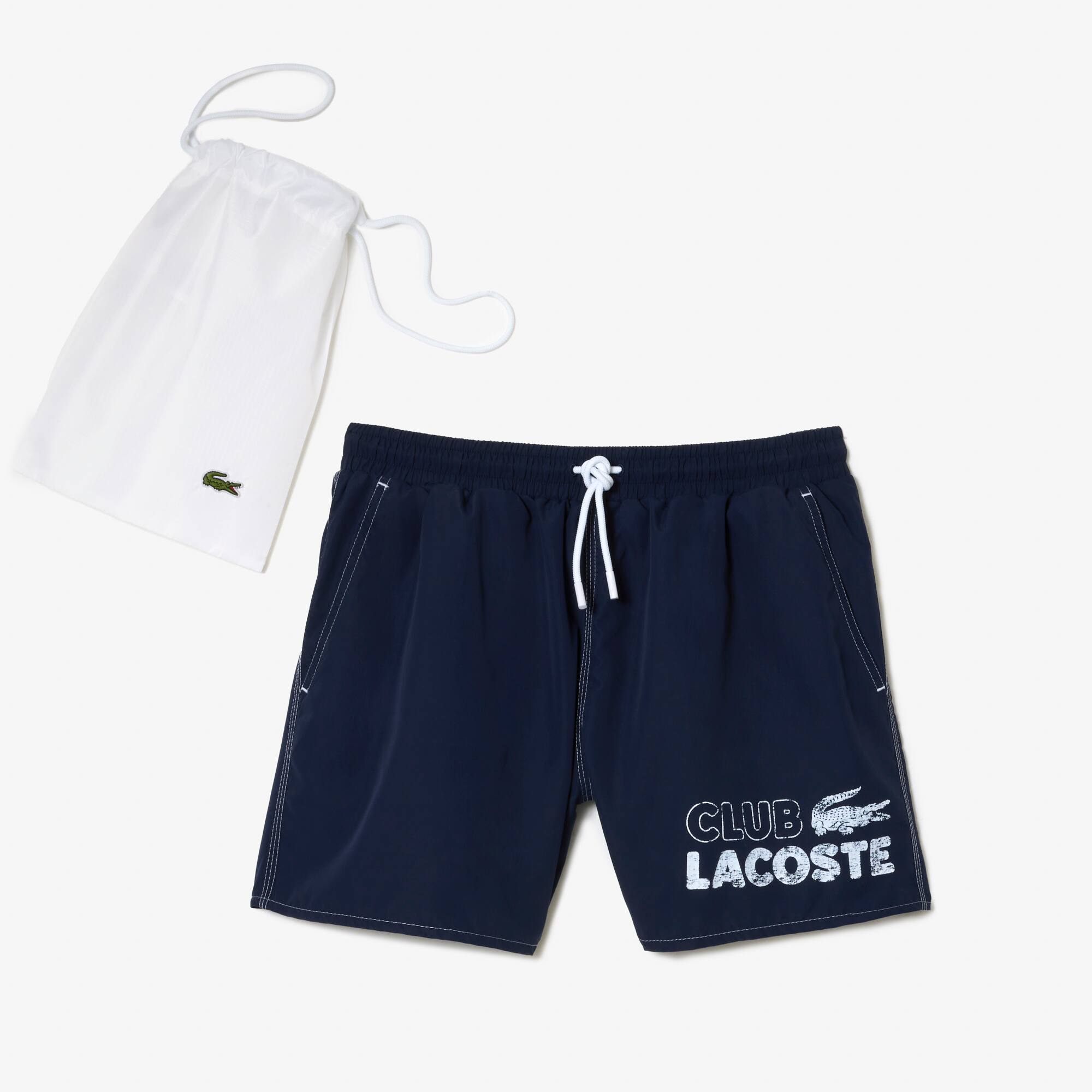 Short de bain homme Lacoste avec boxer intégré quick dry Maillots de bain - Bleu - Lacoste - Homme