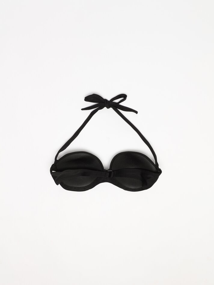 Biquíni bandeau com aro - Preto