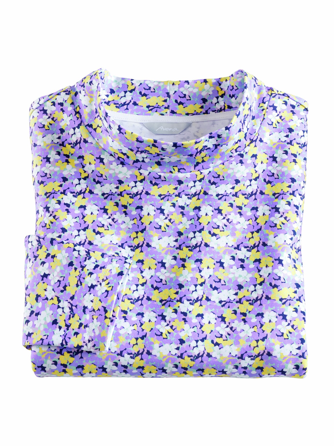 Stehkragen-Shirt Pfirsichweich