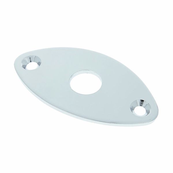 Allparts Gotoh Oval Jack Plate Chrome