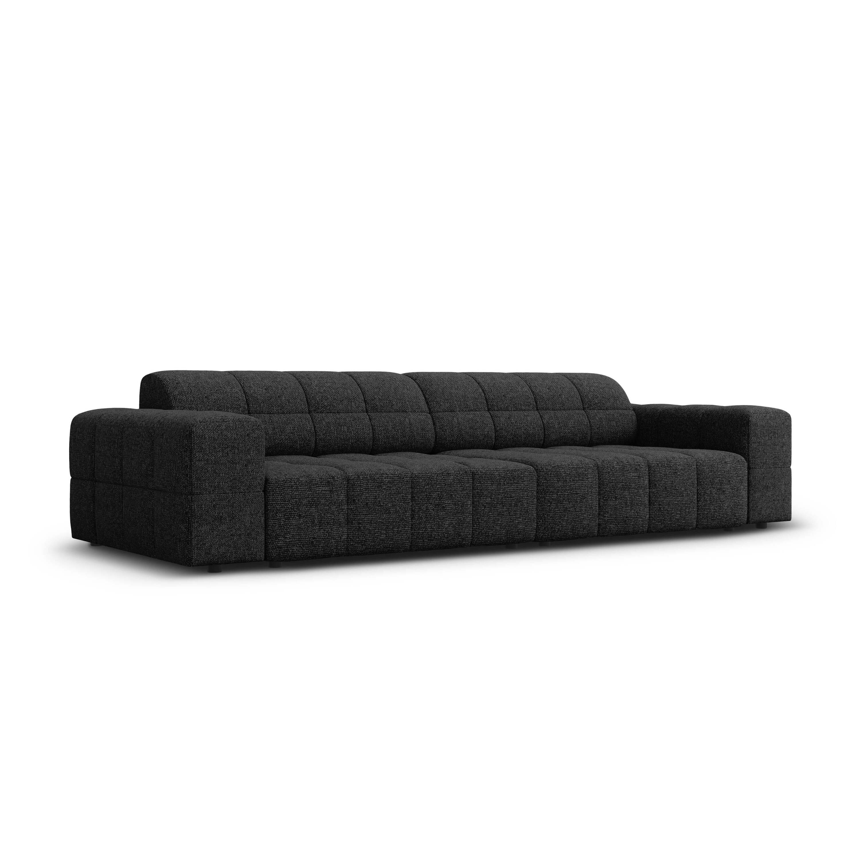 Cosmopolitan Design Chicago 4-zitsbank - Chenille - Zwart