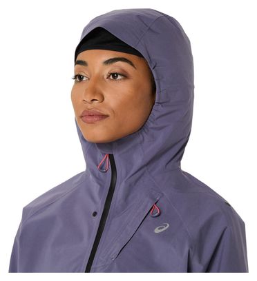 Veste imperméable Asics Metarun Waterproof Violet Femme