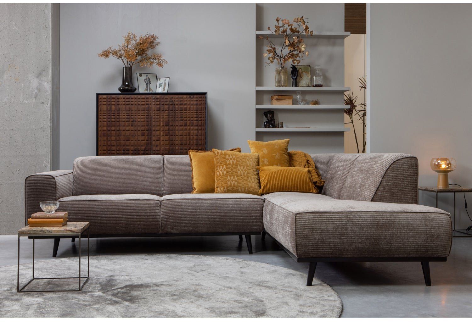 WOOOD Statement Hoekbank Taupe