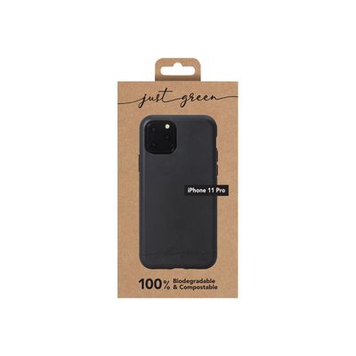 Just Green - Coque de protection souple pour Iphone 11 Pro - noire