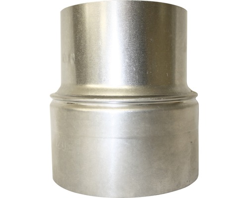 Bertrams kachelpijpverlengstuk Ø 130-150 mm, vuurgealuminiseerd zilver