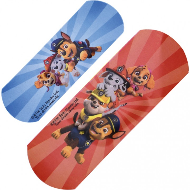 (24er Set) Kinder Pflaster Strips Wundverband inkl. Metall Dose Lizenziert - Paw Patrol