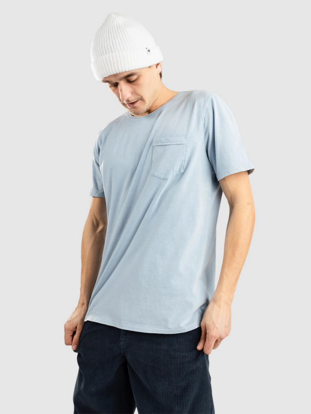 Kazane Benito T-Shirt dusty blue
