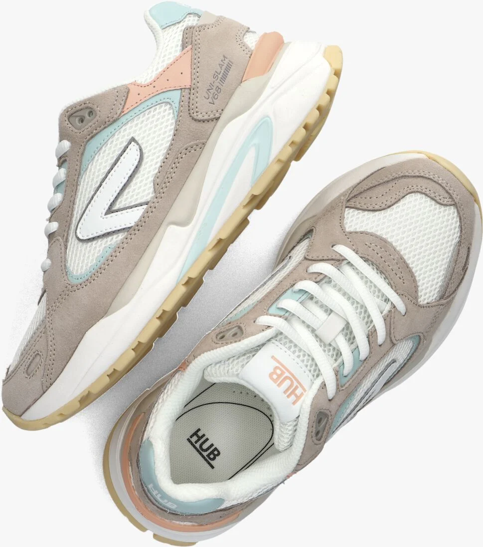 HUB witte hub lage sneakers slam-w