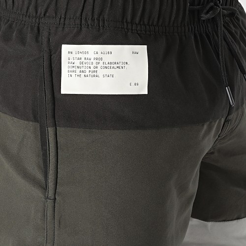 Short De Bain Dirik Vert Kaki Noir Gris