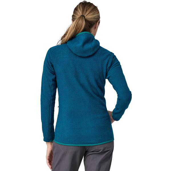 Veste polaire randonnée PATAGONIA W'S R1 AIR FULL-ZIP HOODY LAGOM BLUE