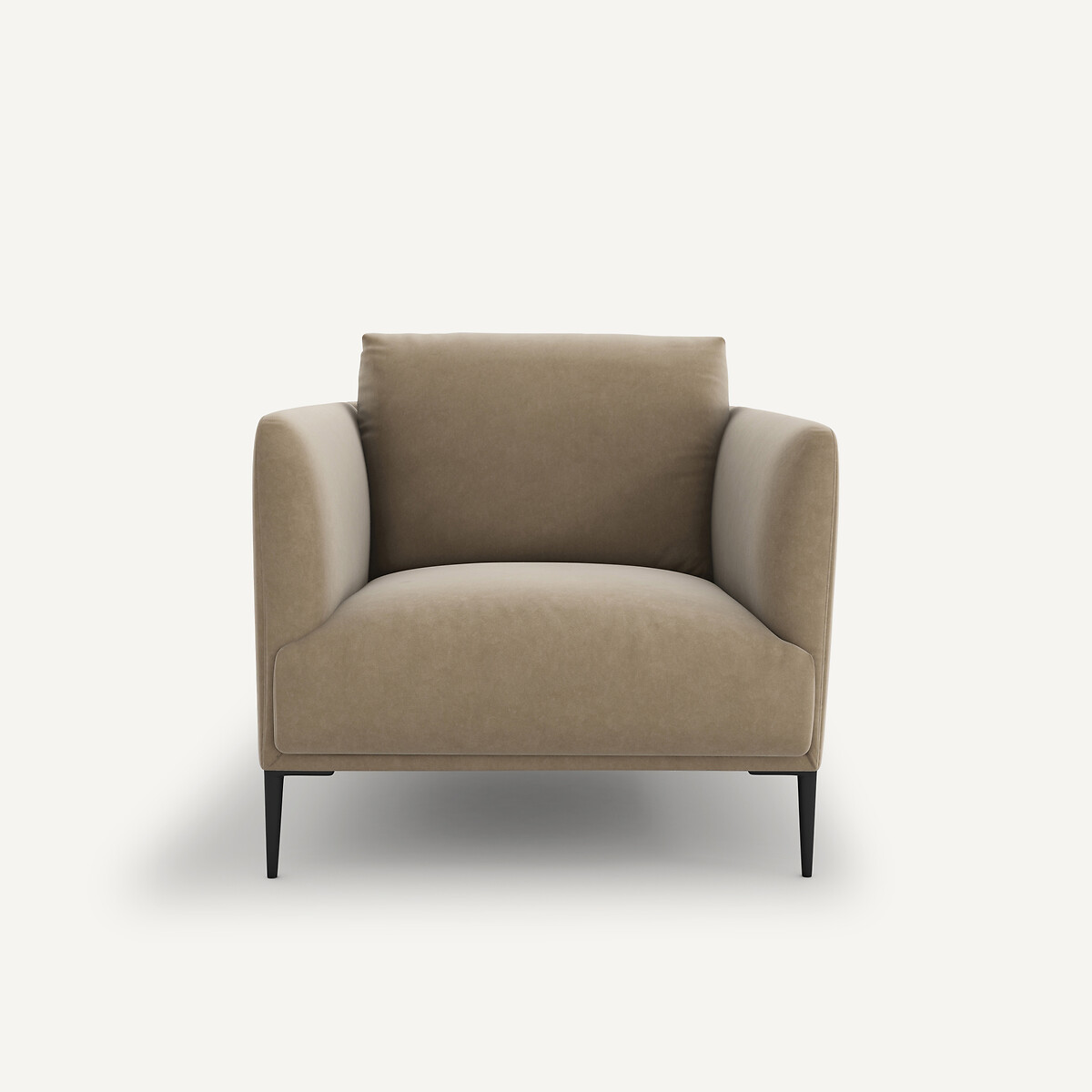 AM.PM<br>Poltrona de veludo, design Oscar E. Gallina