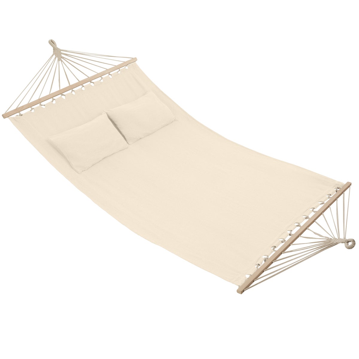 tectake Eden hangmat met spreidstokken, voor 2 personen, 230 x 145 cm