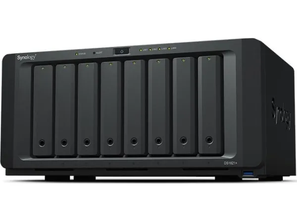 Synology Disk Station DS1821  - NAS-server - 8 bays - SATA 6Gb/s - RAID 0, 1, 5, 6, 10, JBOD - RAM 4 GB - Gigabit Ethernet - iSCSI support