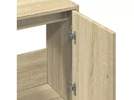 Armoire d'évier chêne sonoma 63x29x55 cm bois d'ingénierie