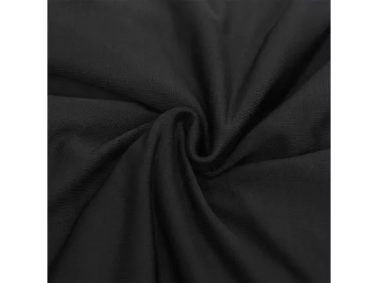 Housse extensible de canapé 2 places Noir Jersey de polyester
