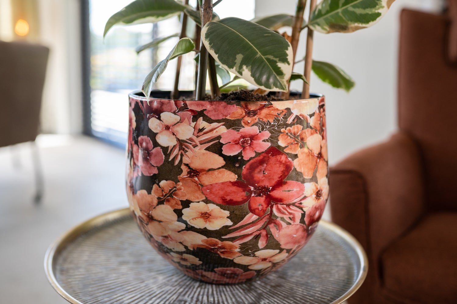TS bloempot Penny roze D 28 H 25 cm