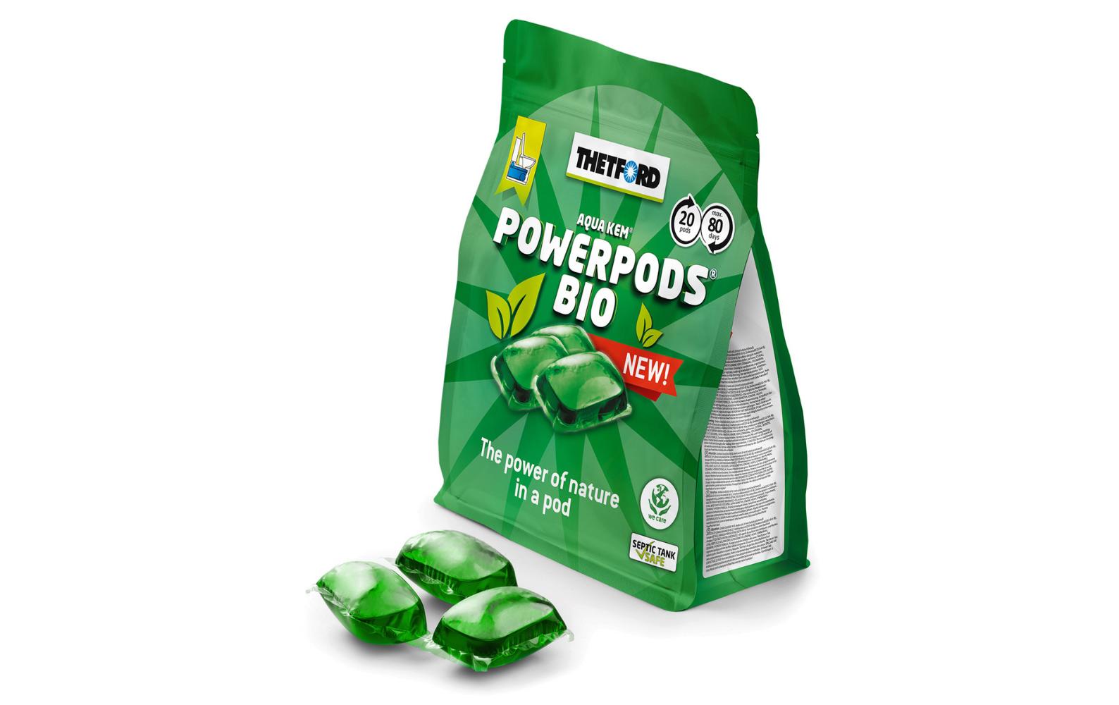 PowerPods Bio, 20 Stk.Saubere und effiziente Reinigung der mobilen Toiletten