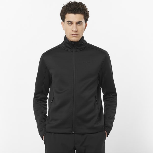 Veste polaire SALOMON ESSENTIAL OUTLINE WARM FZ DEEP BLACK