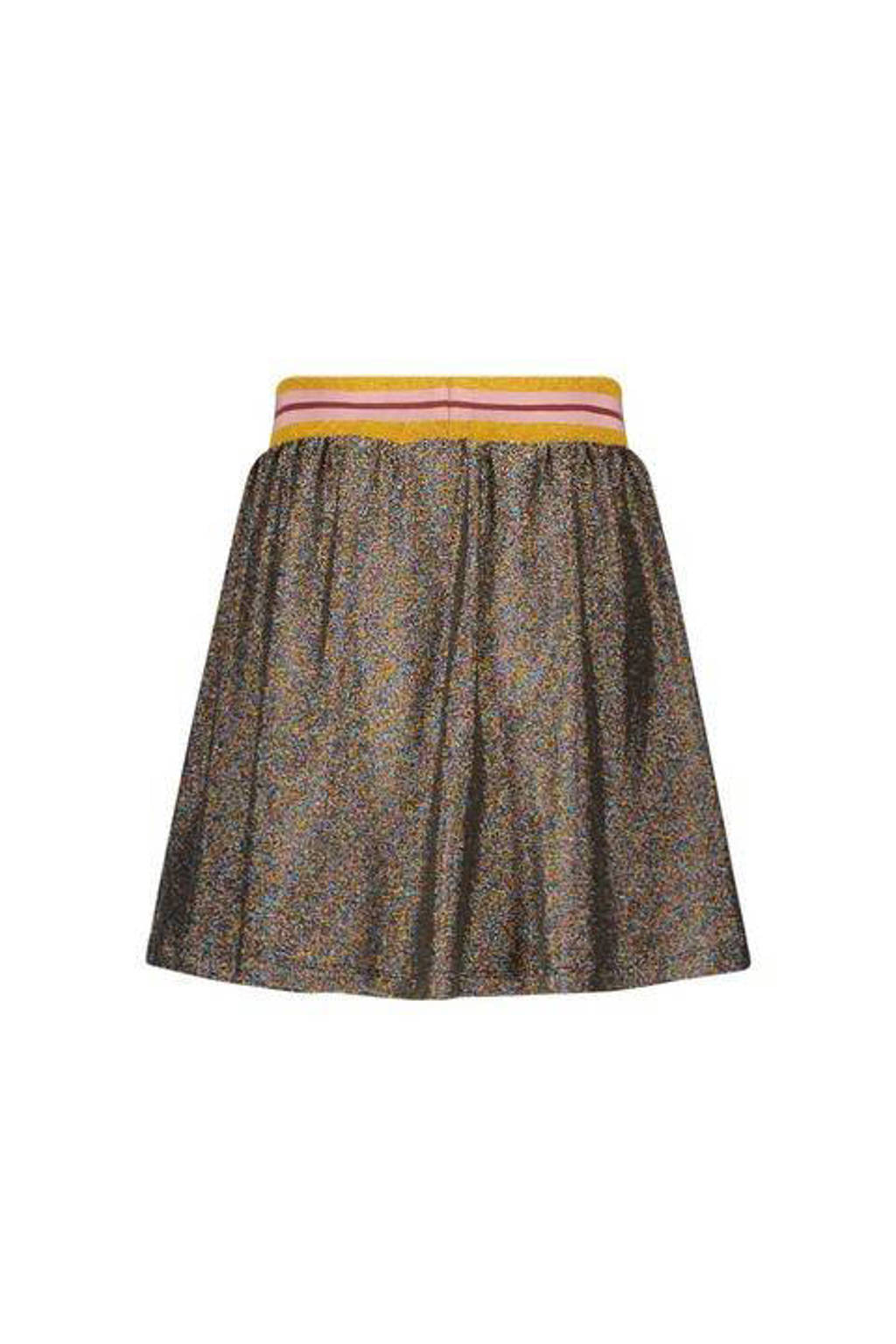 Like Flo rok met glitters bruin/oker