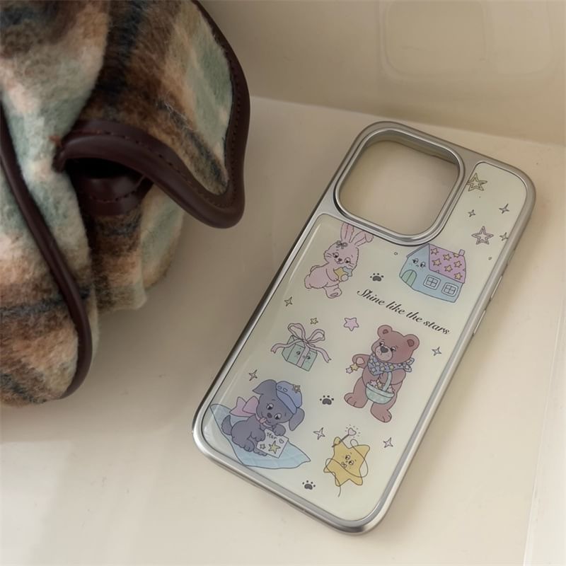 Elliure - Bear telefoonhoesje - iPhone 16 Pro Max / 16 Pro / 16 Plus / 16 / 15 Pro Max / 15 Pro / 15 Plus / 15 / 14 Pro Max / 14 Pro / 14 Plus / 14 / 13 Pro Max / 13 Pro / 13 / 13 Mini