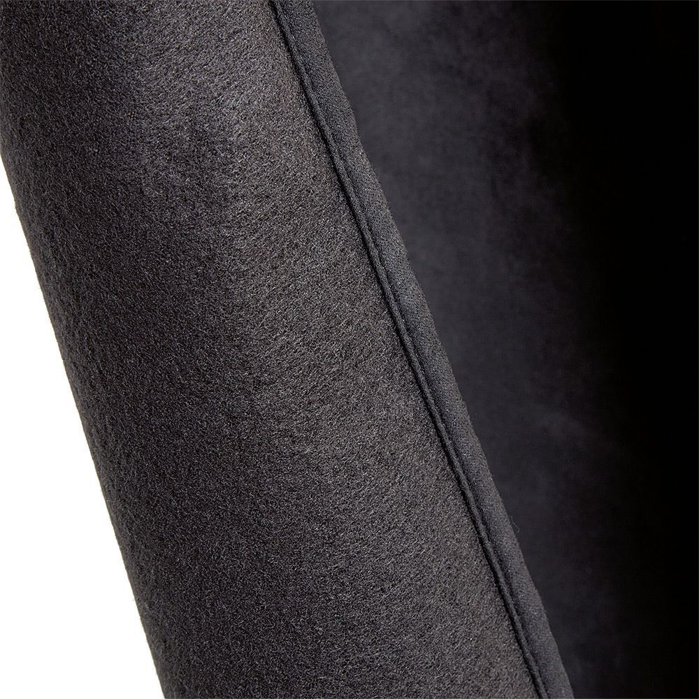 Rideau thermique polaire à oeillets uni noir 140x260cm