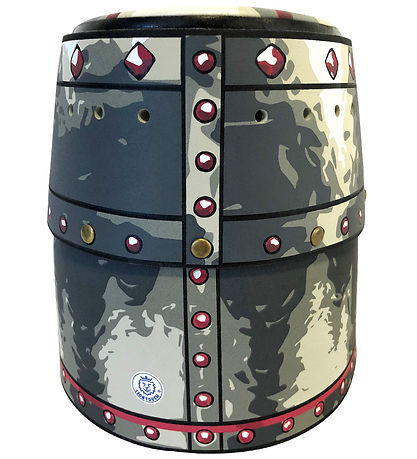 Liontouch Kostüm - Ritterhelm - Grau m. Malteserkreuz