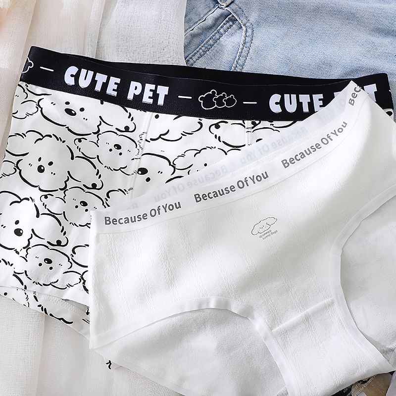 Pancherry - Koppelset: Hondenprint slipje + boxershort
