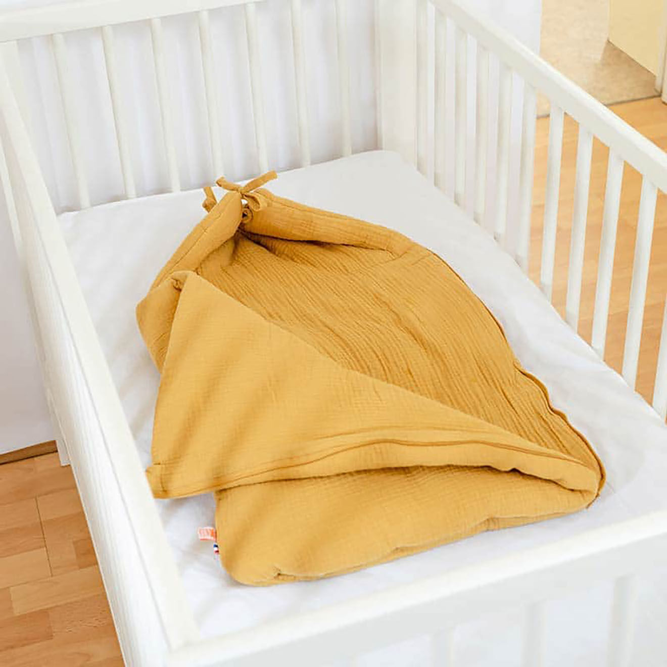 Papate Nid d'Ange en Coton Bio honey - 75x75 cm