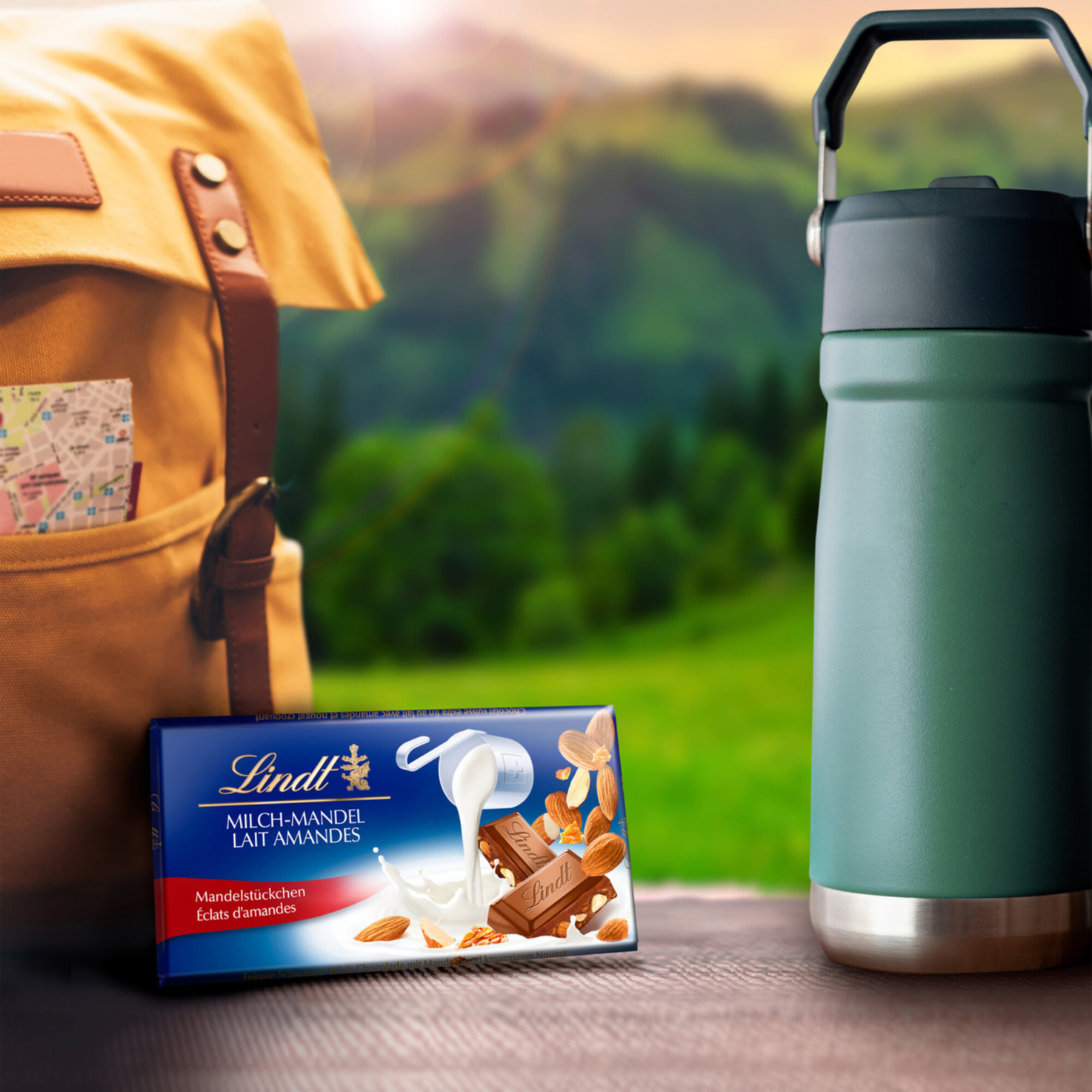 Lindt Tafelschokolade Milch Mandel