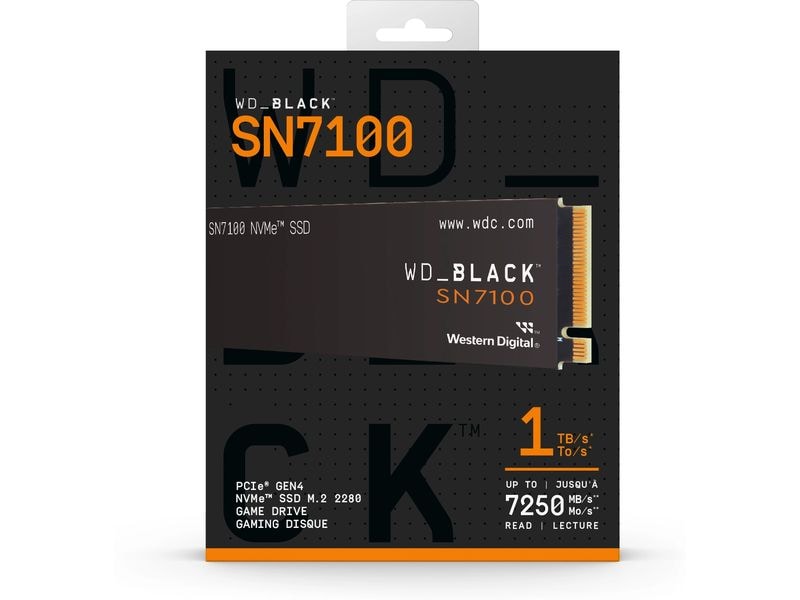 WD Black SSD SN7100 M.2 2280 NVMe 1000 GB Interne High-Performance NVMe M.2 Solid-State-Drive