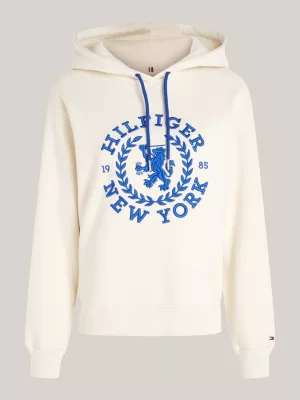 Moletom com capuz de corte regular com o logotipo TH Crest