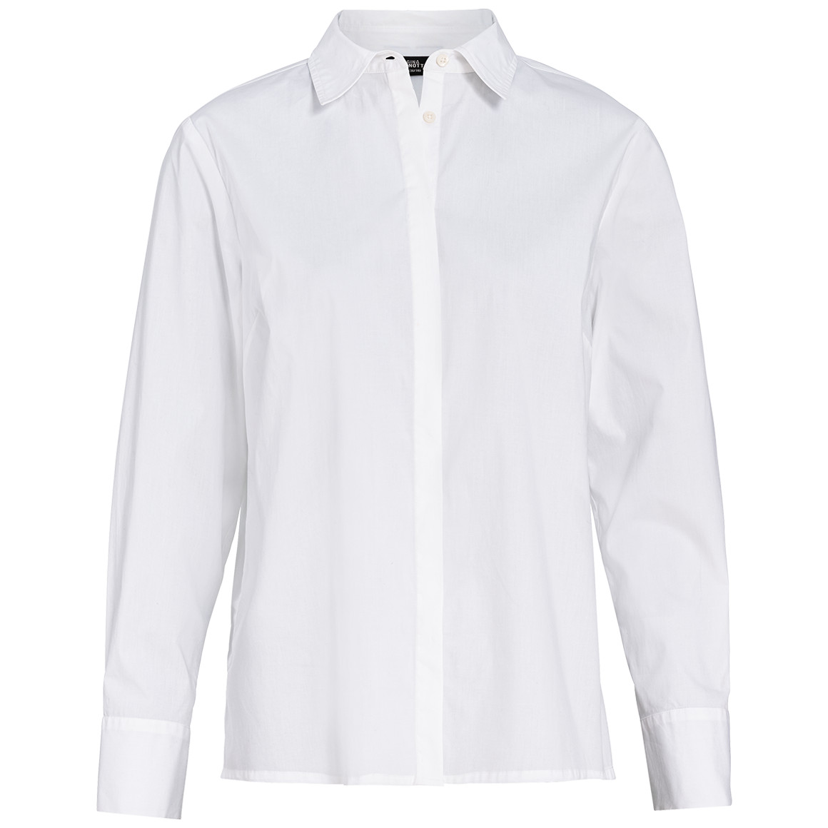 Damen Hemdbluse im Basic-Look weiss