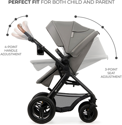 Kinderkraft MOOV 2 Air 3-in-1 Duovogn, Light Grey