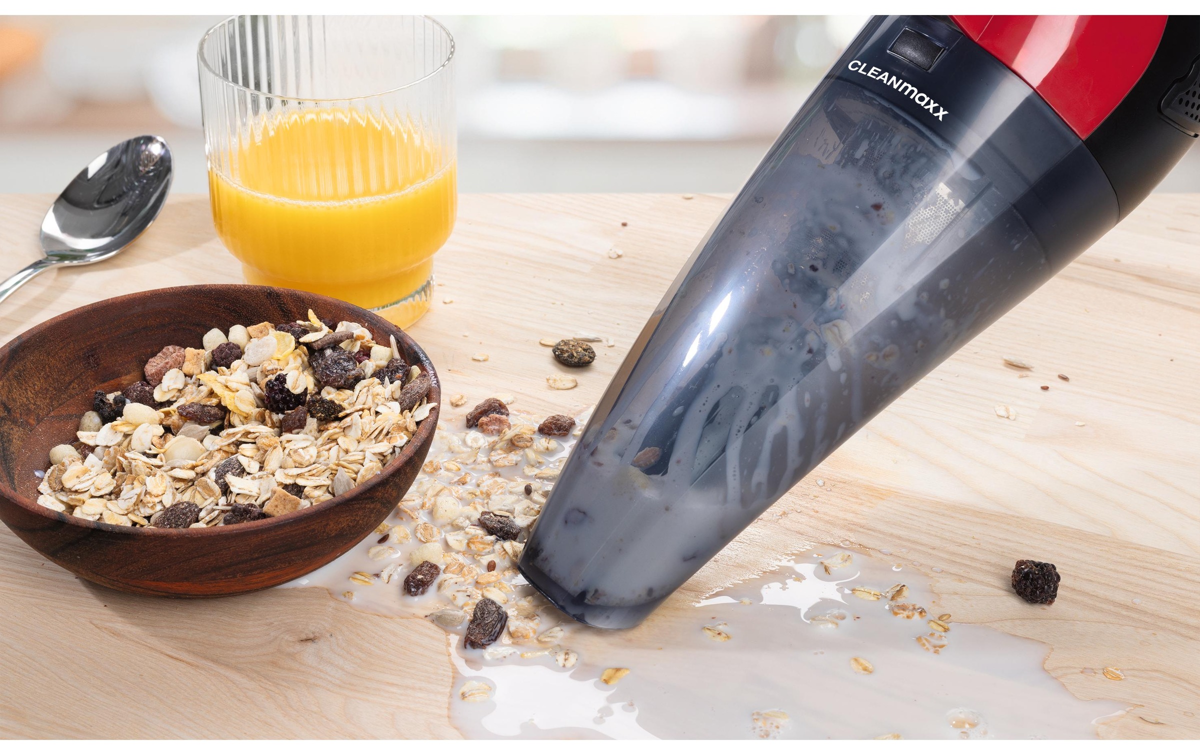 CLEANmaxx Akku-Handstaubsauger »Rot/Schwarz«
