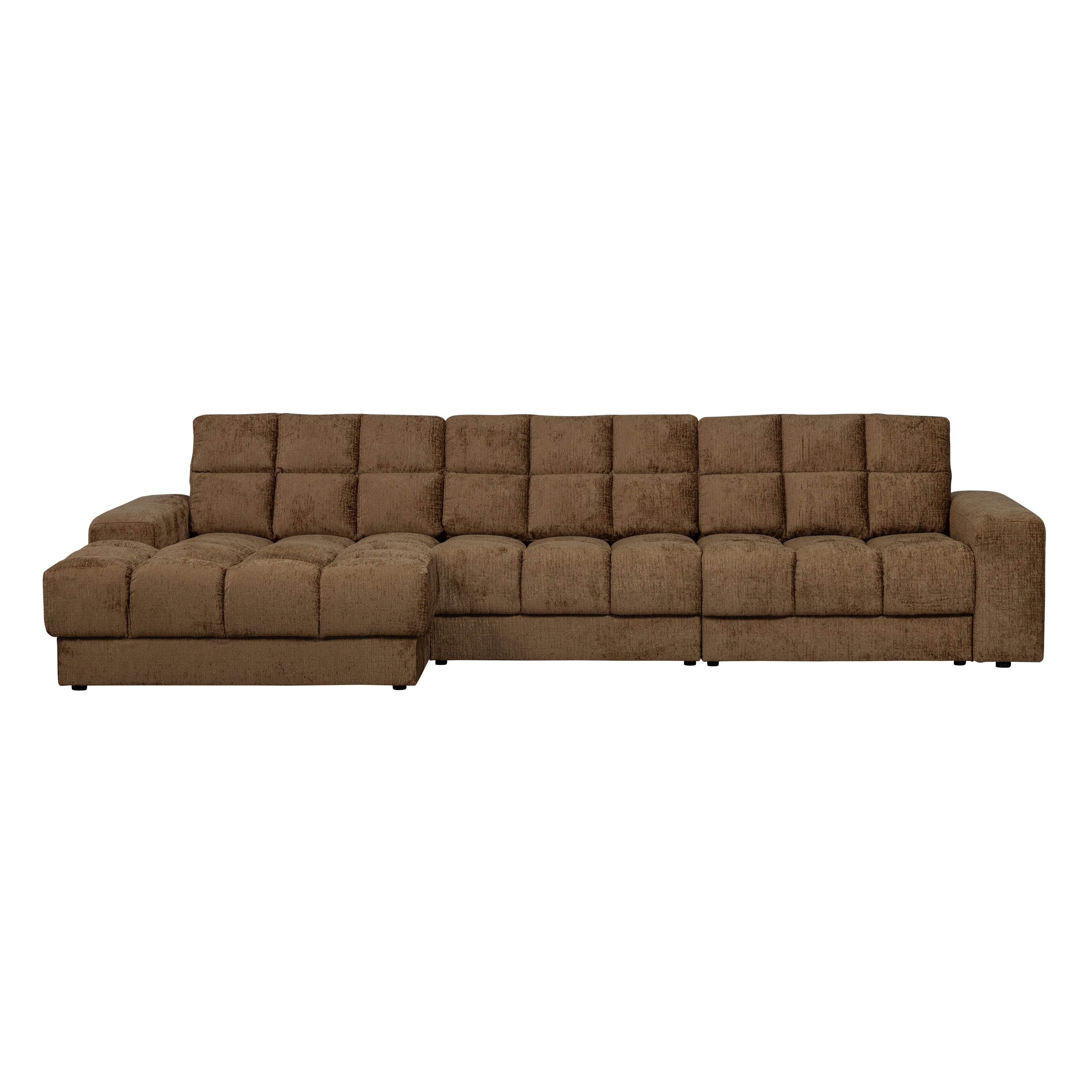 WOOOD Second Date Chaise Longue Links - Structure Velvet - Brass