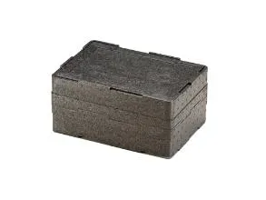Termokasse 325x230x110 mm single box EPP Sort,6 stk/krt