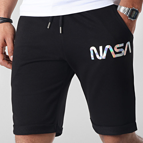 Short Jogging Iridescent Worm Logo Noir