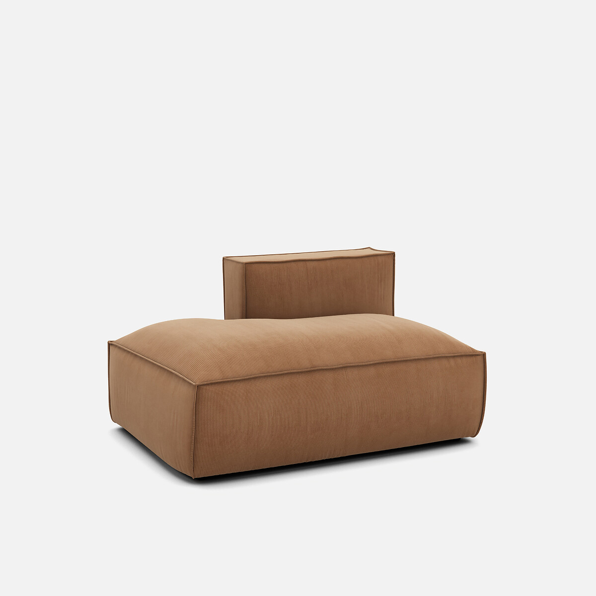 LA REDOUTE INTERIEURS<br>Sofá lounge, esquerdo, veludo cotelê, Seven
