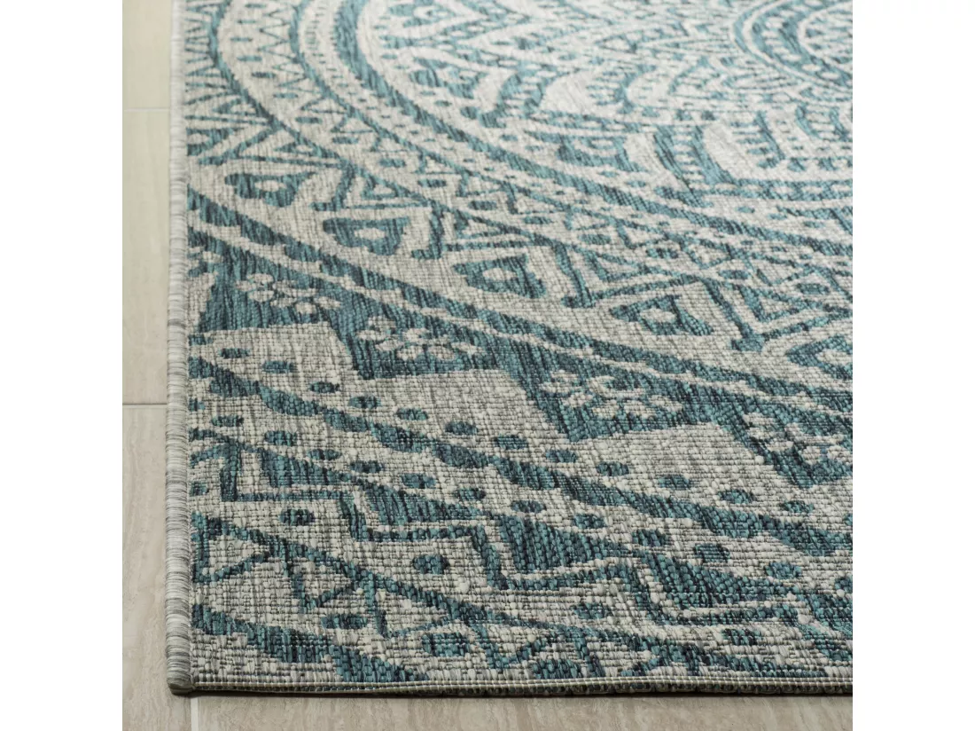 Tapis Light Grey & Teal 160 X 231 cm - Kalene