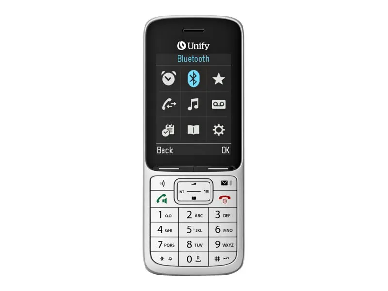 Atos Unify SL6 - Ekstra trådløst håndsæt - med Bluetooth interface med opkalds-ID - DECT - sølv