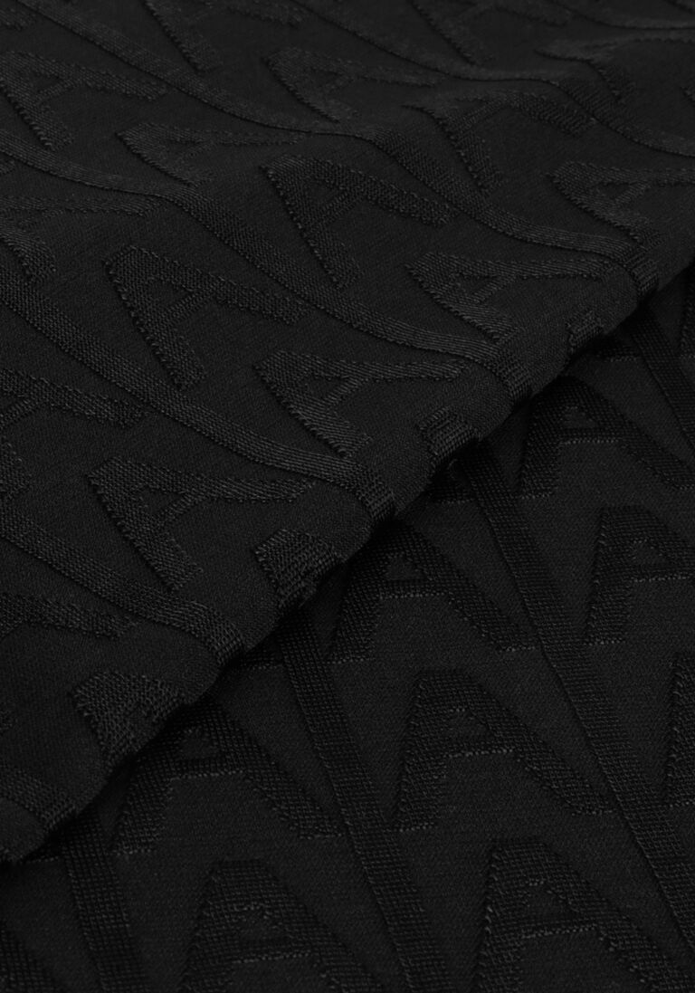 ALIX THE LABEL zwarte alix the label t-shirt ladies knitted a jacquard t-shirt