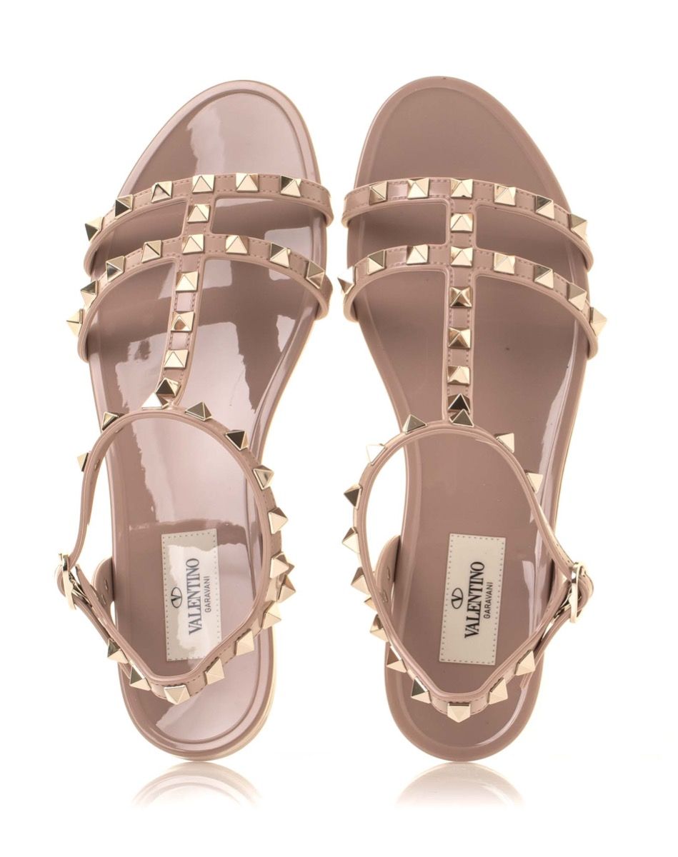Valentino Garavani Rockstud flat rubber sandals