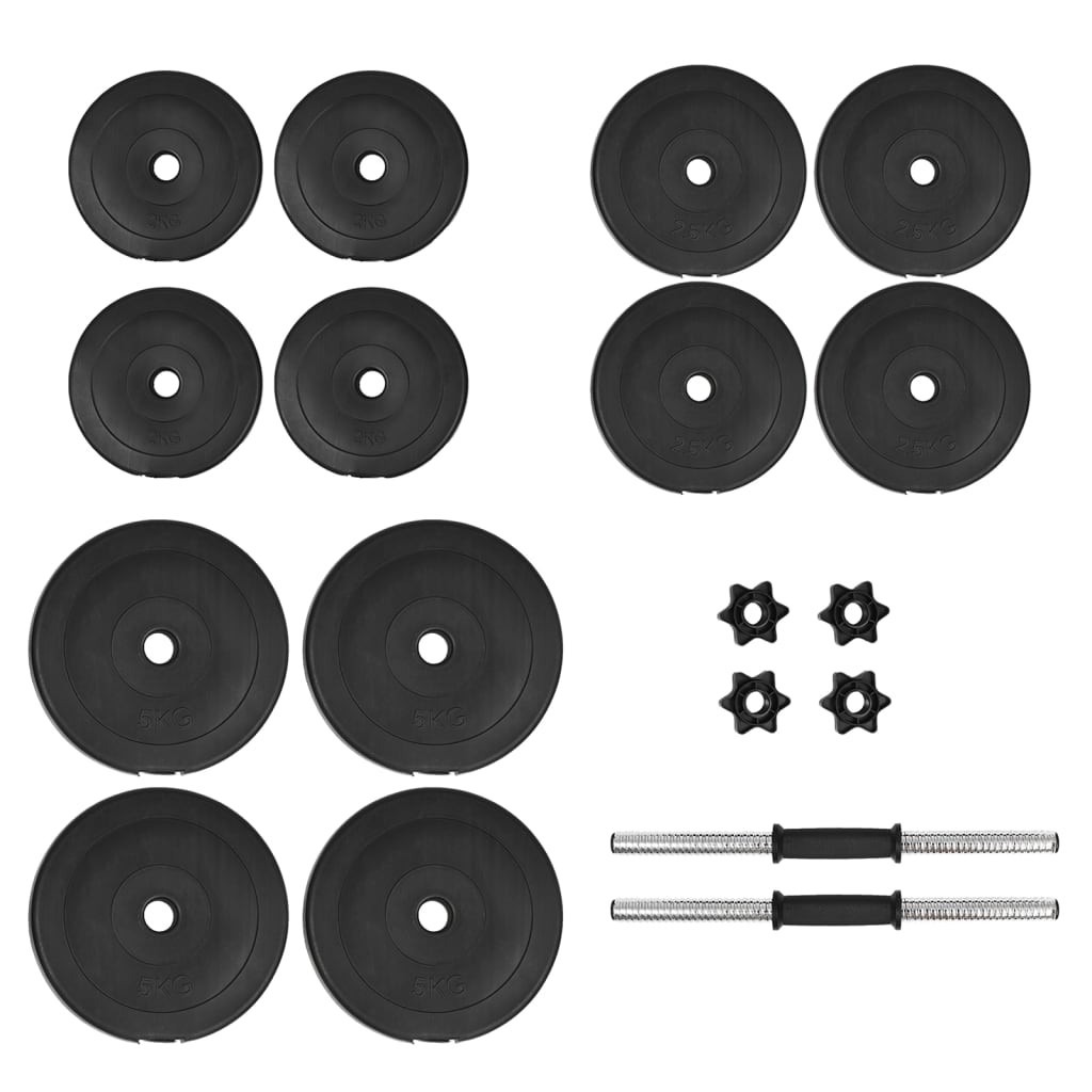 Conjunto de halteres Vidaxl