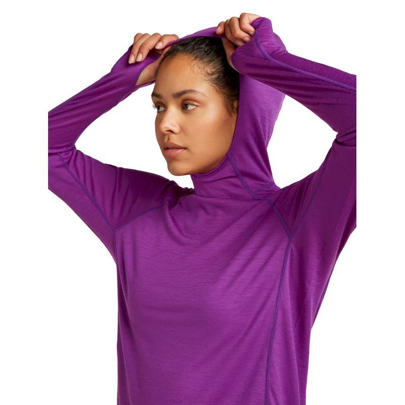 150 MerinoFine Ace LS Hoodie - Sweatshirt en laine mérinos femme